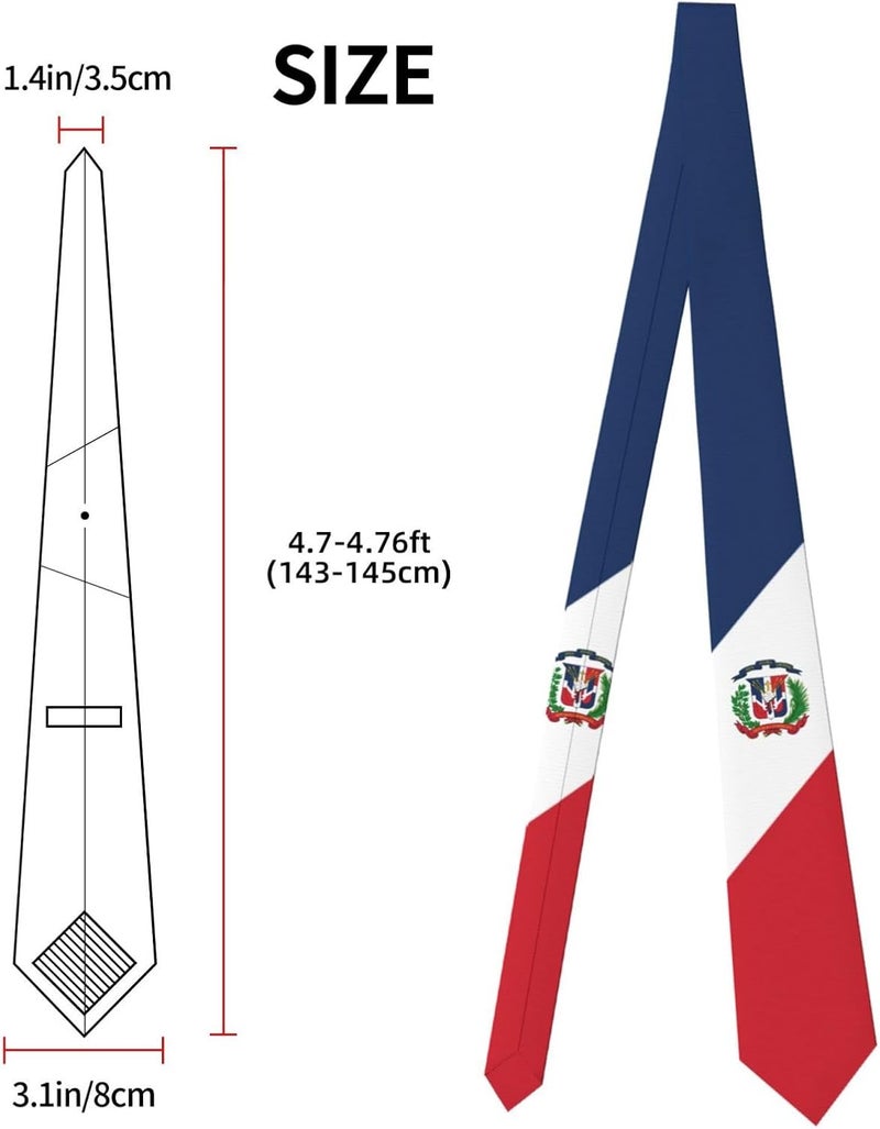 AKMCBSH National Flags Tie Comfortable Soft Novelty Necktie Unisex for Weddings Party Birthday Gift - Image 3